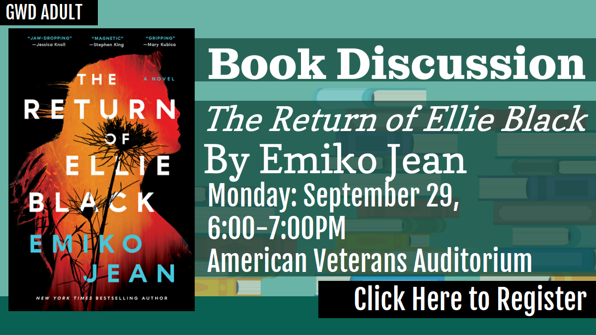 Adult Book Discussion Return of Ellie Black