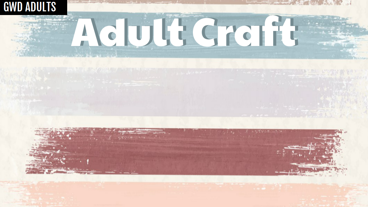 GWD Adult Craft Cover Sheet