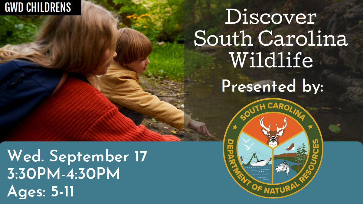 Discover SC Wildlife with the SC Department of Natural Resources